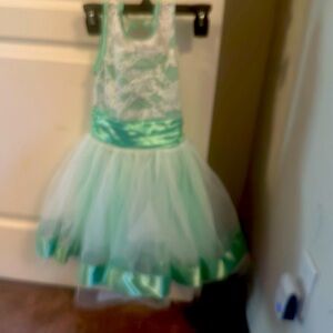 Girls tuille and lace dress